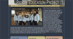 Desktop Screenshot of prisoneducationproject.org